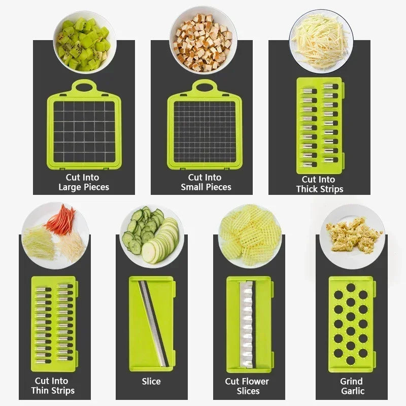 14/16 in 1 Multi-functional Vegetable Chopper for your Kitchen