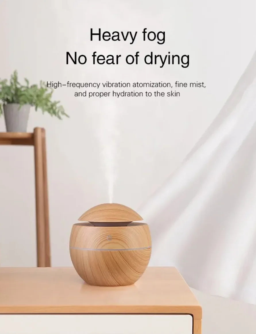 USB Ultrasonic Cool Mist Sprayer - Essential Oil Mini Fragrance Air Humidifier Electric