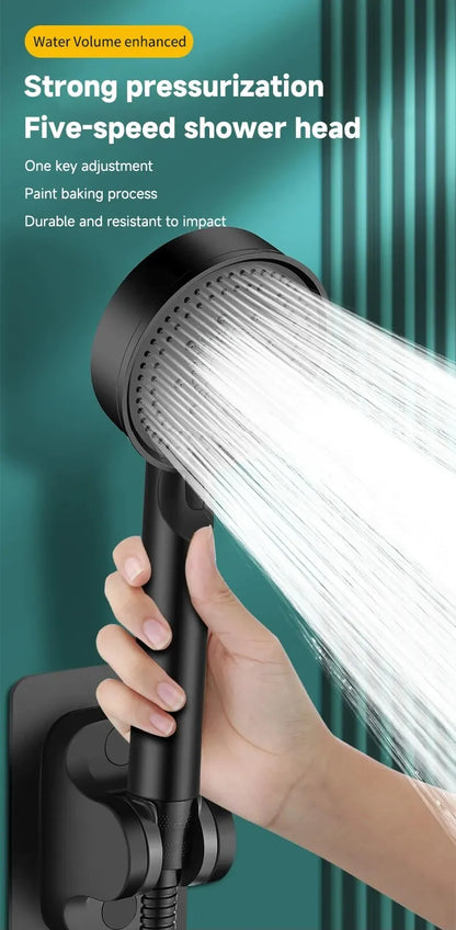 6 Modes Multi-function Pressure Boost Shower Head