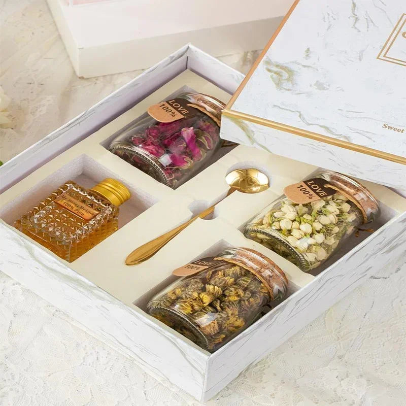 1/2/4/8 PCS Style Marble Patterned Gift Box Birthday Gift Packaging