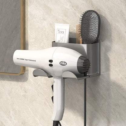 Hair Dryer Holder - Wall Mounted Hair Straightener Organiser