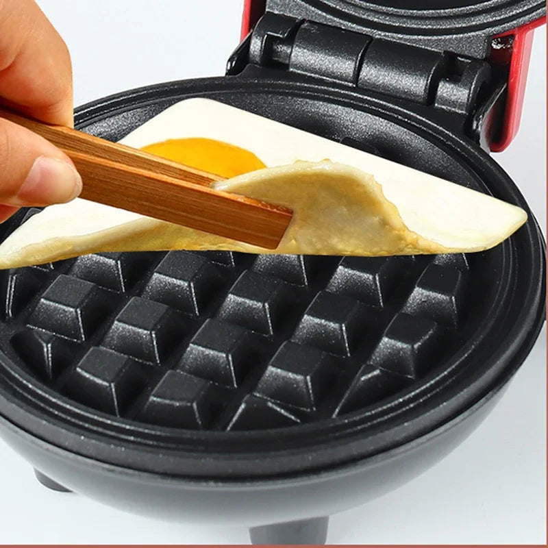 Mini Electric Waffles Maker - Love Heart Shaped Double-Sided Heating Breakfast Waffle Mold