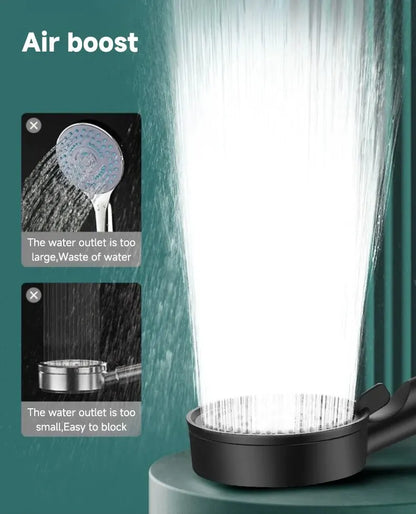 6 Modes Multi-function Pressure Boost Shower Head